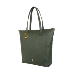 Baggit Green Textured Large Tote image 3