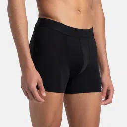 Jockey Life Black Microfibre Regular Fit Solid Trunks image 3