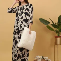 Sweet Dreams Black Printed Night Gown-image-63