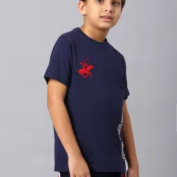 Beverly Hills Polo Club Kids Navy Printed T-Shirt image 3