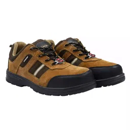Lancer Steel Toe Safety Shoes PU Sole UK 7 Beige, TP-214-picture-34