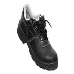 Super Anchor Steel Toe Safety Shoes Low Ankle PVC Sole Black Full Grain Leather Size UK 10, SA23000-picture-45