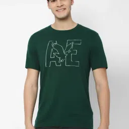 American Eagle Outfitters Green Cotton Regular Fit Printed T-Shirt-picture-24