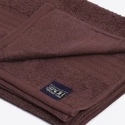 Monte Carlo Jazz-S Chocolate Brown Cotton Bath Towel image 3