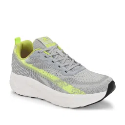 OFF LIMITS Men's SPRINTER Light Grey & Lime Punch Running Shoes image 3