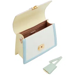 Aldo Multicolor Color Block Medium Satchel Handbag image 3