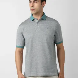 Van Heusen White Cotton Regular Fit Printed Polo T-Shirt-picture-42