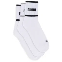 Puma Ankle-length White Cotton Solid Large Socks - Pack of 3-image-76