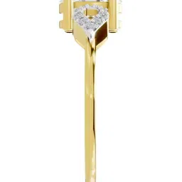 Sparkles 14K (585) Yellow Gold Lab Grown Diamond 1.07 Ct Oval Shape Engagement Ring image 4