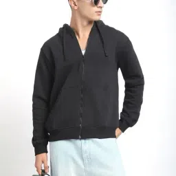 R&B Black Regular Fit Hoodie image 3