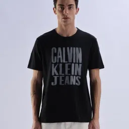 CALVIN KLEIN JEANS Black Regular Fit Logo T-Shirt-picture-23