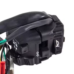 Uno Minda Sw-0685Bp Handle Bar Switch- Left Side -Self Start - 7,6,3 Pin White - Male Couplers With Rubber Boot + 5 Pin White Female Coupler, 2 Short Wire Bullets For-Honda-Unicorn Cb/ Hornet 160R image 2