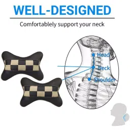 Auto Pearl Black & Red Velvet Car Cushion for Audi S7, BR15 image 4