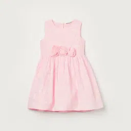 FAME FOREVER Girls Pink Printed Dress-picture-11