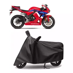 Auto Pearl Polyester Two Wheeler Cover for Honda CBR 600 RR (Grey)-picture-11