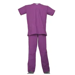 LOYAL NEEDS V Neck Short Sleeves Double Stitch Scrub Suit Customised Polycotton Fabric MSVDPU XXL Size For Male-picture-26