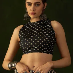 Mitera Ethnic Motifs Block Print Saree image 5