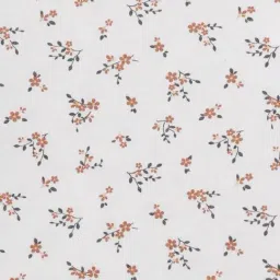 R&B Kids White & Brown Printed Regular Fit Top with Dungaree Dress image 5