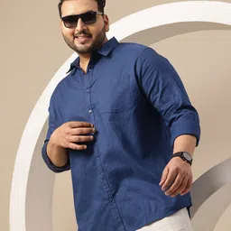Sztori Men Plus Size Premium Pure Cotton Casual Shirt-image-52