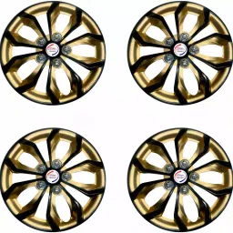 Auto Pearl GoRv27 R15 381 mm(15 Inch) PPress Type Wheel Hubcap with Retention Ring Glossy Golden Reverse Wheel Cover for Toyota Innova 2.5 GX Diesel 8 Seater (Set of 4)-image-29