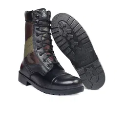 Bxxy Men Printed Pure Leather Army Boots image 5