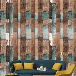 Jaamso Royals Brown Wood Self adhesive Wallpaper-picture-34