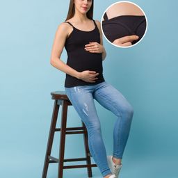 Bella Mama Maternity Nursing Camisole - Black-picture-19
