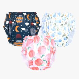 Chinmay Kids Baby Panty Boys and Girls Reusable Washable Printed Panty Pack of 3 - Multicolor-picture-42