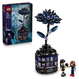 LEGO Wednesday Black Dahlia Flower Halloween Gift, Faux Plant Room Decor 358 pieces-76784-picture-30