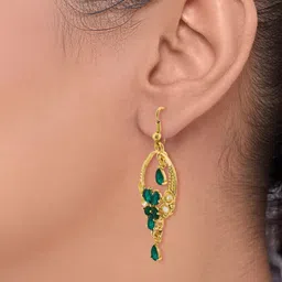 Forever Glam by Pantaloons Geometric Drop Earrings image 5