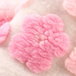 Babyhug Woven Full Sleeves Collared Neck Winter Coat With Floral Appliques - Pink image 3