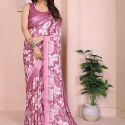 ROOP SUNDARI SAREES Woven Design Floral Print Zari Saree-image-12