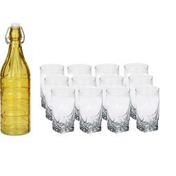 SOMIL Yellow Glass Airtight Can Bottle-picture-2