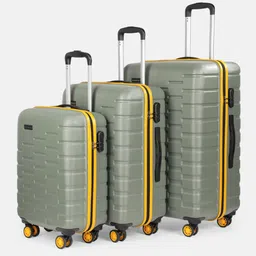 Aristocrat Fencer Pro Set Of 3 Textured Hard Trolley Bag- 186L image 1