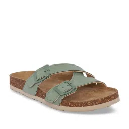 Forever Glam by Pantaloons Women's Green Casual Sandals image 3