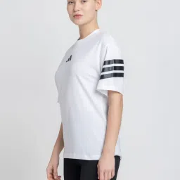 adidas White W FI 3S T-Shirt image 3