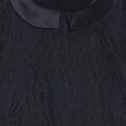 Allen Solly Kids Navy Lace Regular Fit Dress image 3