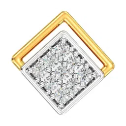 Joyalukkas 18k (750) Purity Yellow Gold Structured Sparkle Diamond Nosepin image 2