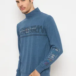 Duke Blue Regular Fit Printed Sweatshirt image 3