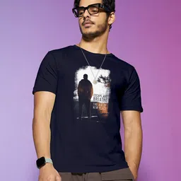 Bewakoof Men Navy Blue Printed T-shirt-picture-34