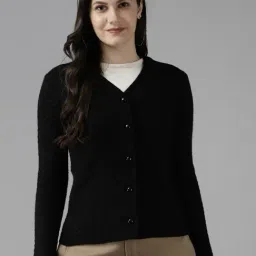 Cayman Black Embroidered Cardigan-image-19