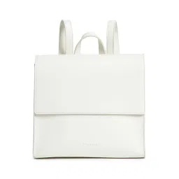 Fastrack White PU Medium Backpack image 3