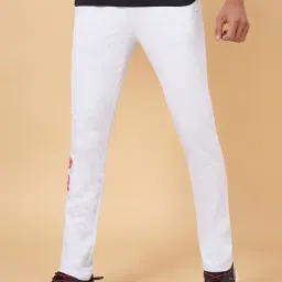 Ajile By Pantaloons Grey Melange Cotton Slim Fit Printed Trackpants-picture-36