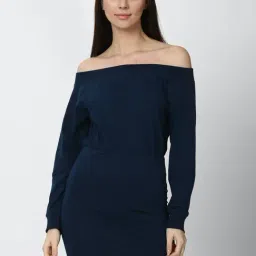 Forever 21 Navy Regular Fit A Line Dress-picture-35
