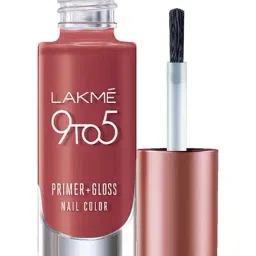 Lakme 9To5 Primer & Gloss Nail Colour Pink Paisley - 6 ml-picture-12