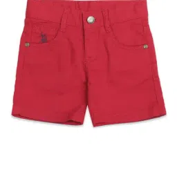 U.S. Polo Assn. Boys Red Solid Shorts-picture-23