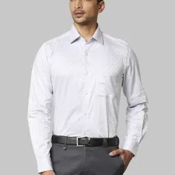 Raymond Grey Cotton Regular Fit Shirt-picture-16