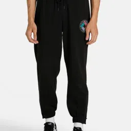Puma Black Cotton Joggers-image-51