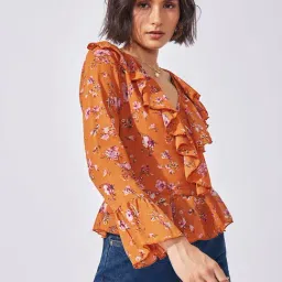 The Label Life Rust Floral Top-picture-15