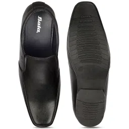 Bata Men's BOSS-DEMON Black Loafers image 3